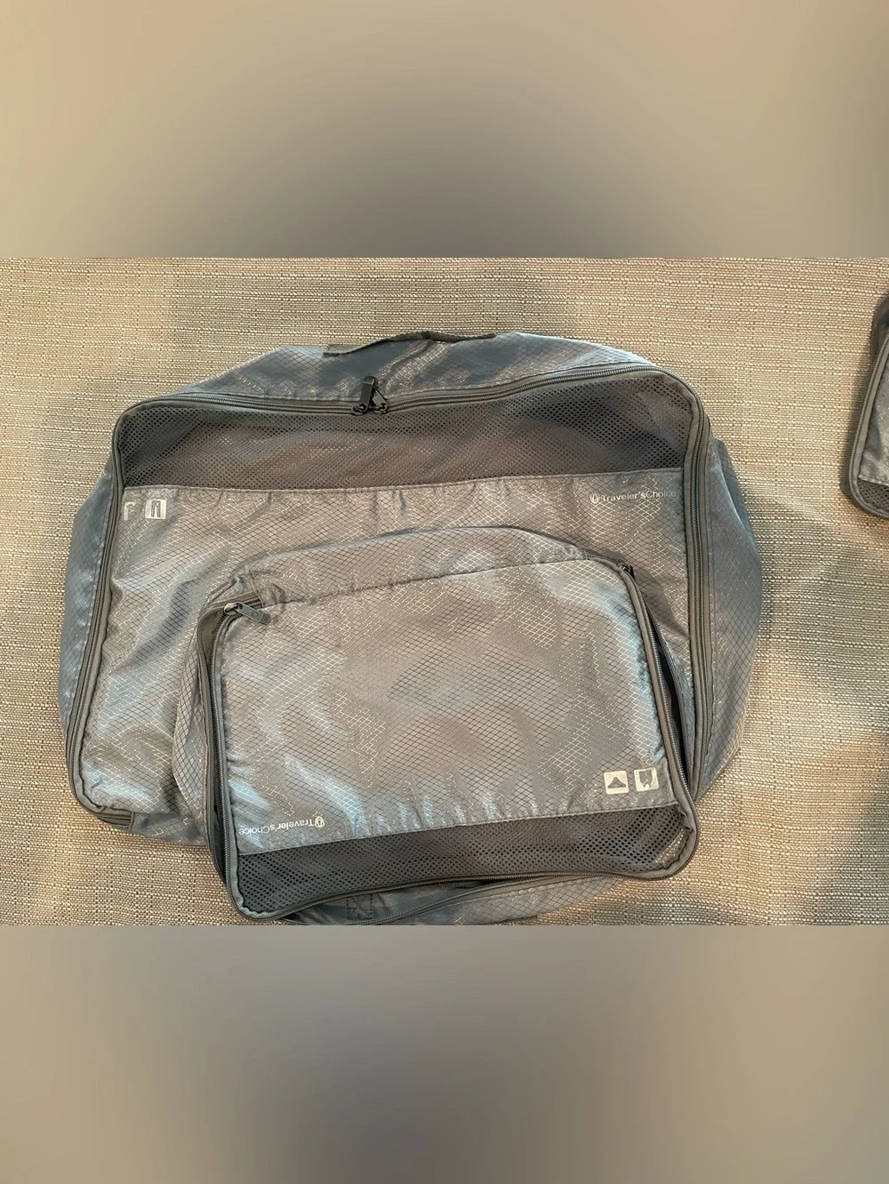 Traveler’s Choice Silver/Gray Travel Packing Cubes Set of Four
